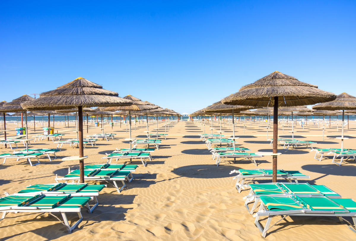 Spiaggia di Rimini mare Adriatico